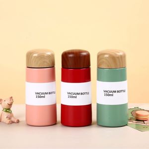 แก้วน้ำเก็บความร้อนแบบพกพา ขนาด 150 มล. 250 มล. ลายไม้ญี่ปุ่น ทำจากสแตนเลส 304 เหมาะสำหรับนักเรียน คู่รัก ใช้เดินทาง - Product Image 4