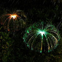 Conçu sur mesure OEM ODM RVB solaire méduse lumières de jardin IP65 étanche pelouse prise de terre pour décorations de Noël utilisation en extérieur