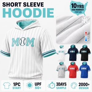 FQ Custom Wholesale Baseball Short Sleeve Hoodie Practice Training Warm up Youth Kids Baseball Shirt UPF50+ Camo Trendy Teamwear - Product Image 1
