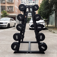 Équipement de musculation pour salle de sport, plaque de poids fixe droite chromée noire 10-30 kg, unisexe, musculation