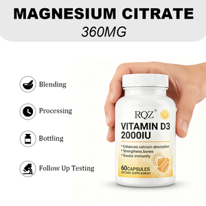 <span class=keywords><strong>Vitamin</strong></span> D3 2000IU 60 Kapsul Grosir untuk Dewasa |   Suplemen Diet Kalsium untuk Mendukung Kesehatan Tulang dan Imunitas Per Porsi 2 Kapsul - Product Image 4