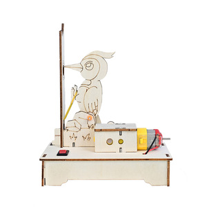 OKYN-G9182 Kit de Modelo de Pájaro Carpintero Eléctrico de Madera para Ensamblar, con Motor, Material Didáctico STEM para Uso Escolar y de Laboratorio - Product Image 5