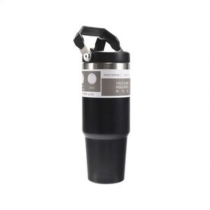 Cross-Border Handle Car <b>Cup</b> <b>Large</b> Capacity 304 Stainless Steel Vacuum Insulated Thermal Insulation Cold Insulation Ice Tyrant - Product Image 5