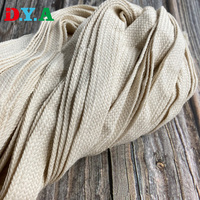 Cordon de coton tressé monocouche de 2cm Dentelle de coton pour ceinture Accessoires vestimentaires