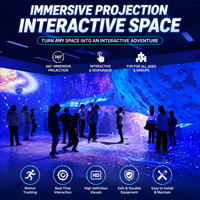 360 °   Túnel de Proyección Inmersiva, Acuario Virtual, Mundo Submarino, Sistema de Proyección 3D Interactivo para Museos y Parques Temáticos