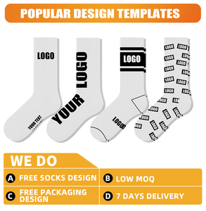 Men's Custom Logo Athletic Crew <strong>Socks</strong> for Soccer Football Basketball Knitted <strong>Grip</strong> <strong>Socks</strong> with Factory Packaging for Autumn - Product Image 4