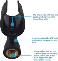 Support universel pour microphone Mictop