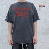 OEM ODM Hochwertige 100% Baumwolle Schwergewichtige Vintage-Waschung Unisex Individuell Bedrucktes Logo Grafik T-Shirt Oversized