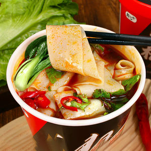 Venta al por mayor nuevo producto sabor carne picante Taihe Banmian calentamiento instantáneo comida deliciosa para la cena - Product Image 3