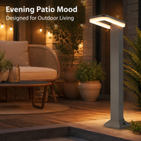 Lampe de jardin LED extérieure en aluminium personnalisée, étanche, pour éclairage de patio, de complexe hôtelier et de passerelle résidentielle