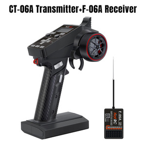 Hotrc CT-6A 2.4GHz một tay điều khiển đài phát thanh Transmitter 6 kênh F-06A f06a PWM Receiver cho <span class=keywords><strong>RC</strong></span> Xe Ô tô bay không người lái nhựa pin đồ chơi - Product Image 2