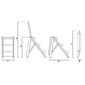 เก้าอี้ TTAKE พร้อมราวบันได PRATIKO อุปกรณ์อเนกประสงค์สำหรับใช้ในบ้าน - Product Image 1