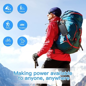 Banco de Energía Solar de 20000 mAh, Banco de Energía Portátil para Exteriores, <span class=keywords><strong>Cargador</strong></span> de Banco de Energía para Teléfono Celular - Product Image 4