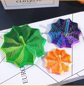 Décoration de bureau en gros : Étoile sensorielle 3D imprimée, spirale rotative avec poignée pour soulager le stress - Product Image 2