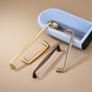 Tủ bếp xử lý và <span class=keywords><strong>knobs</strong></span> đồ nội thất phần cứng ngăn kéo kéo xử lý hợp kim kẽm tiêu chuẩn hiện đại AK funiture xử lý 500 Pcs - Product Image 4