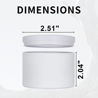 Auf Lager Großhandel Weiße Runde Zweiteilige Stretch-Matte Vierfarbig Bedruckte Versiegelte Duftkerzen Geschenk- & Bastel-Blechdose 4OZ