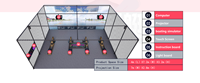 ACTIVATE-Projecteur interactif de bateau à rames intérieur RACE Sport Game Extreme Rowing Amusement Park Facility Shopping Mall