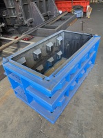 Laihe Coffrage en acier robuste pour blocs de béton préfabriqués emboîtables - Modèle 1000x500x500 Personnalisable