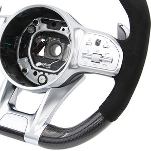 Volant personnalisé en carbone et Alcantara pour <span class=keywords><strong>Mercedes</strong></span> Benz <span class=keywords><strong>AMG</strong></span> CLA 250 E350 W166 W176 W221 - Product Image 4