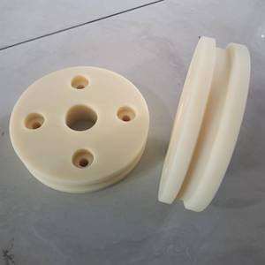 공장 맞춤형 플라스틱 나일론 풀리(베어링 포함) 외경 4.5인치(115mm) 플라스틱 시브 풀리 휠 - Product Image 3