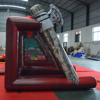 Jeu de lancer de haches double et cible de fléchettes gonflable pour usage commercial et compétitif en extérieur, pour enfants et adultes, à prix abordable
