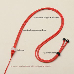 Cordon de <span class=keywords><strong>collier</strong></span> semi-finis de 2 mm, noir, rouge, cyan, vert, longueur réglable de 65 à 70 cm, pour la fabrication de bijoux - Product Image 2