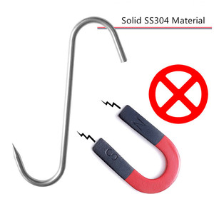 Thép không gỉ butcher thịt Móc cho treo nóng và lạnh hút butchering săn bắn nhà bếp đậm và dài S móc - Product Image 6