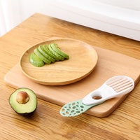 Avacado เครื่องตัดพลาสติกแบบพับได้อเนกประสงค์,อุปกรณ์ใช้ในห้องครัวเครื่องตัดสลัดเครื่องตัด Avacado และเหยือก3 In 1