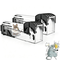 Piège à rats et souris intelligent en plastique de 32 cm, très efficace, pour capture vivante, machine de capture de souris, cage à souris