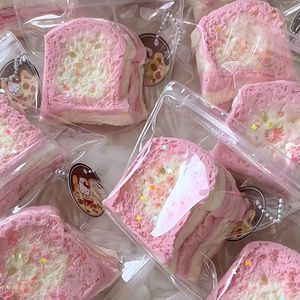 Jouet artisanal Xiaohongshu de style Toast, à presser, de haute qualité, avec sensation aquatique et rebond lent, unisexe, pour jeunes, étudiants et filles - Product Image 1