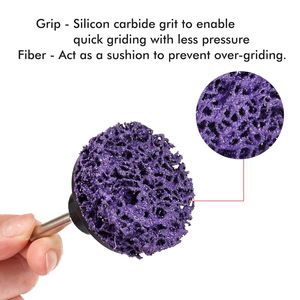 Disco Abrasivo Non Tessuto Blu a Cambio Rapido da 2 e 3 Pollici, Disco per Pulizia e Smerigliatura per Smerigliatrice, Adatto per Sistema Roloc - Product Image 6