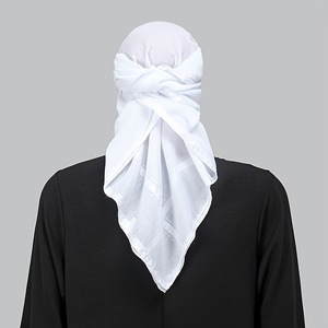 Shemagh Árabe para Hombre, Color Blanco Puro, Negro y Colorido, Yashmagh, Keffiyeh, Pañuelo Cuadrado con Borla, Tejido Jersey Transpirable - Product Image 2