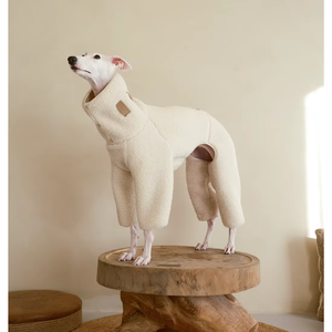 Chaleco de poliéster ecológico de lana sólida para perros, suéter cálido de invierno, chaqueta de lana gruesa y peluda para perros, ropa para mascotas para perros - Product Image 5