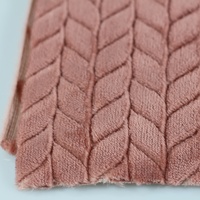 Tissu jacquard uni respirant écologique 100% polyester 250g/m2 pour textiles de maison