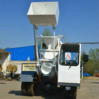 Camion malaxeur à béton autochargeur de 1,5 mètre cube, moteur diesel de 58 kW