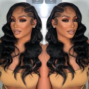 Perruque frontale en dentelle HD 13x6 pré-épilée, cheveux humains bruts, 9x6, densité 250, 30 pouces, vague lâche, sans colle, perruques en dentelle frontale en cheveux humains - Product Image 6