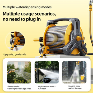 Andeca Dévidoir <span class=keywords><strong>Mural</strong></span> Rétractable Robuste Haute Pression Portable pour Tuyau d'Arrosage, Idéal pour Usage Domestique et de <span class=keywords><strong>Jardin</strong></span> - Product Image 6