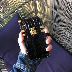 高級iPhone 16 15 ProMAX電話ケース用ヴィンテージPUレザーボックス格子電話バックカバー