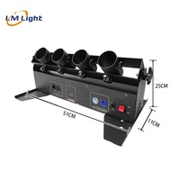 Machine à confettis électrique à télécommande DMX 150W 4 têtes LM Factory, canon à confettis pour mariage, fête, machine à confettis