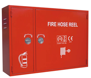 Armoire murale en acier rouge pour enrouleur de tuyau, pour usage résidentiel et professionnel, avec protection incendie classe A à base de mousse aqueuse - Product Image 4