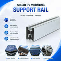 Profil de support de panneau solaire en zinc, aluminium et magnésium, rail en acier ZAM pour systèmes solaires industriels à montage au sol