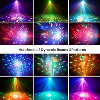 Proyektor Pola Gobo LED Dekoratif Pesta Kaleidoskop 3 GOBO + Kontrol Laser DMX-512 Tahan Lama Portabel untuk Acara Pesta