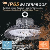 Lumière industrielle à haute luminosité en aluminium, 100W, IP65, 4000K, dimmable, avec télécommande, pour entrepôt, livraison rapide