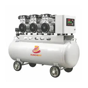 Luchtcompressor 3 Cilinders Olievrije 300l/Min Stille Luchtcompressor Machines Industriële Luchtcompressor Compressor 100 Liter