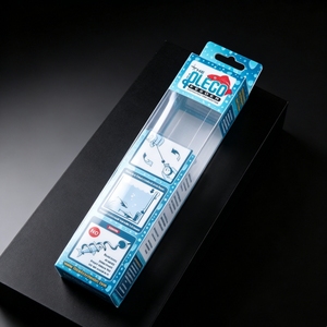 <b>Clear</b> Rectangle PET Plastic Box with Blister Tray for Cosmetic Packaging Transparent Foldable Retail Gift Box - Product Image 6