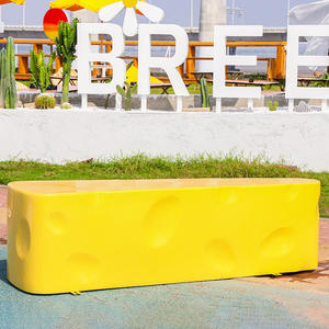 รูปปั้นไอศกรีมทุเรียนสำหรับกลางแจ้งรูปปั้นไอศกรีมทำจากไฟเบอร์กลาสสีเหลืองในร่มใน F023ของตกแต่งสวนในห้างสรรพสินค้า - Product Image 6