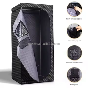 Corps acrylique de boîte de sauna électrique moderne portatif de <span class=keywords><strong>Steampod</strong></span> avec le panneau de commande pour l'usage à la maison de station thermale dans les appartements et les villas - Product Image 4