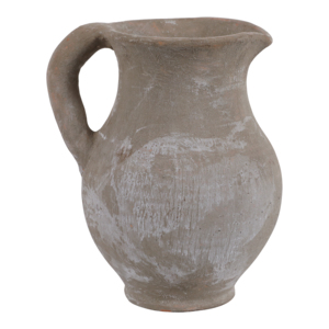 Vaso a forma di brocca in terracotta con manico curvo per decorazioni per la casa e il soggiorno - Product Image 5