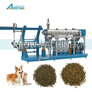 Línea de Producción de Alimentos para Mascotas de Gran Capacidad Industrial, Máquina Extrusora de Croquetas y Pellets con Bomba de Motor Controlada por PLC Automática, 380V - Product Image 3