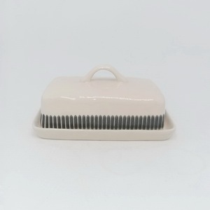 Wholesale Price Bread Box Ceramic Butter Dish Or Bread Holder For Coffee Tea Time